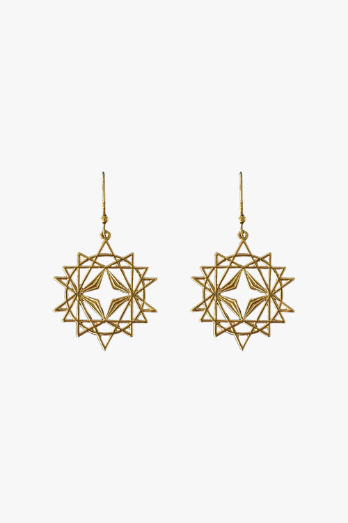 Starseed Gold Hook Earrings EOL ACC Jewellery Lindi Kingi   
