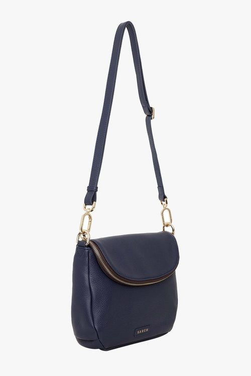 Fifi Navy Leather Shoulder Bag ACC Bags - All, incl Phone Bags Saben   