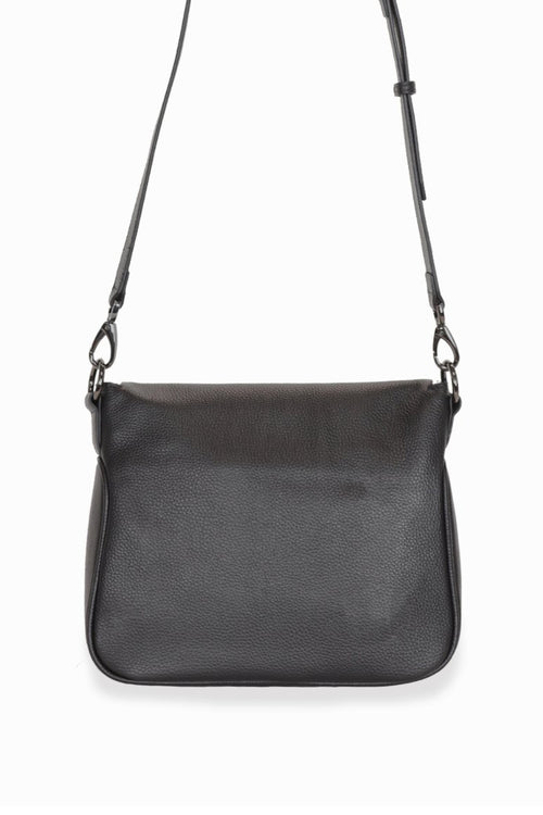 For Keeps Black Crossbody Bag with Zipped Flat Gunmetal Hardware ACC Bags - All, incl Phone Bags Federation   