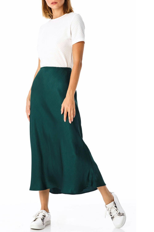 Friday Bias Cut Emerald Green Skirt WW Skirt Blak   