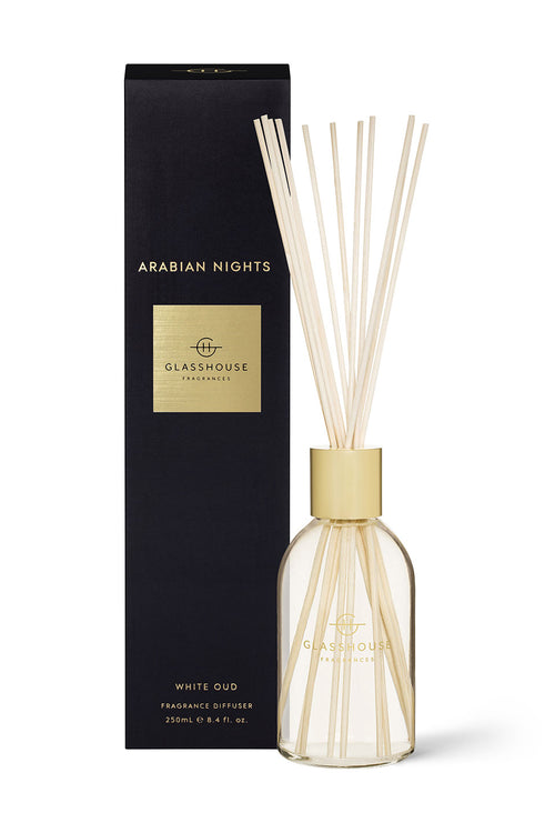 250ml Scented Diffuser Arabian Nights HW Fragrance - Candle, Diffuser, Room Spray, Oil Glasshouse   