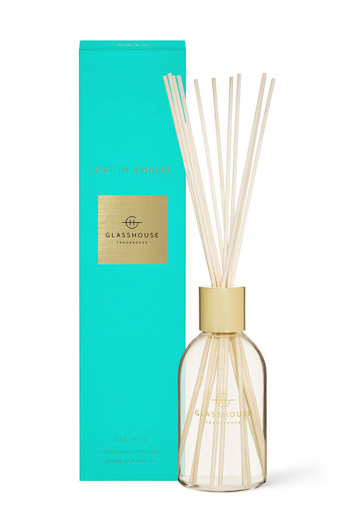 250ml Scented Diffuser Lost in Amalfi HW Fragrance - Candle, Diffuser, Room Spray, Oil Glasshouse   