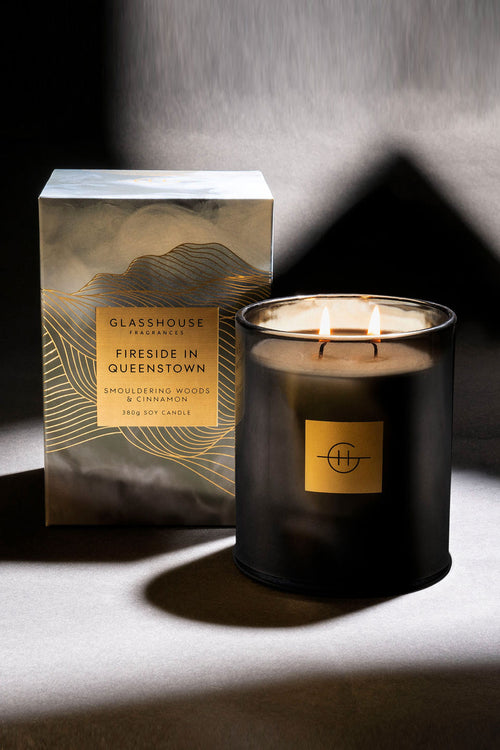 380g Triple Scented Fireside in Queenstown Limited Edition Candle HW Fragrance - Candle, Diffuser, Room Spray, Oil Glasshouse   