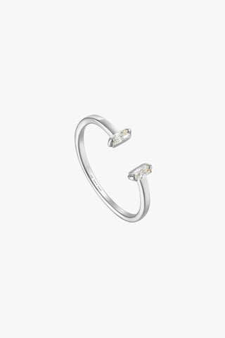 Glow Getter Adjustable Ring Silver