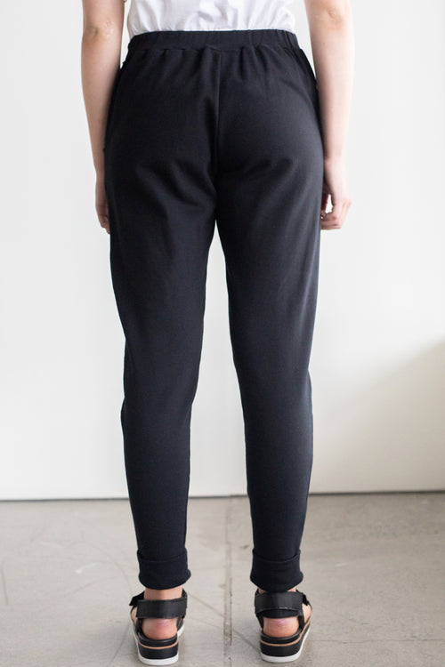 Halo Relaxed Black Belted Pant WW Pants ReCreate   