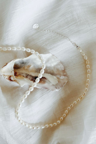 Mizuki Pearl Silver Necklace EOL ACC Jewellery Silver Linings   