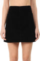 Corduroy Black Aline Mini Skirt