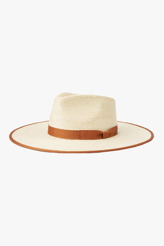 Jo Straw Rancher Natural Fedora Hat