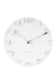 On The Edge White Wall Clock