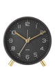 Lofty Black Round Alarm Clock