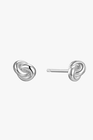 Forget Me Knot 4.3mm Silver Stud Earrings