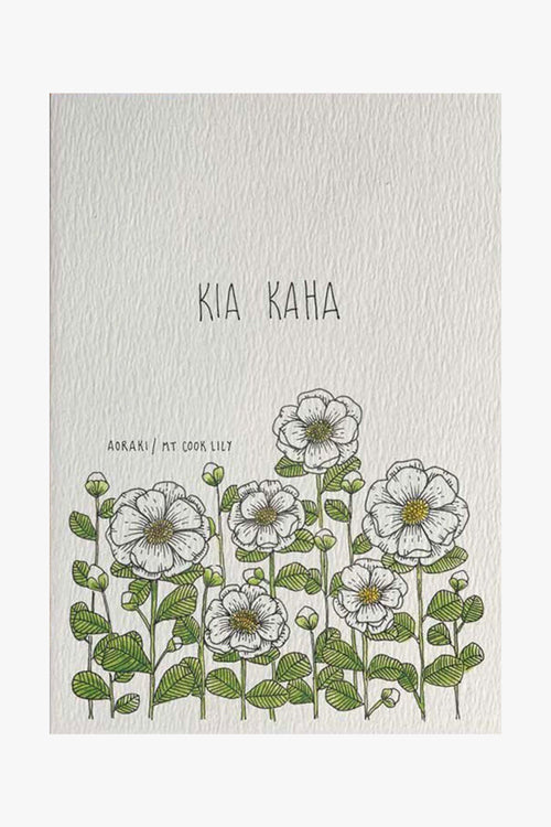 Kia Kaha Lily Greeting Card HW Greeting Cards Little Difference   