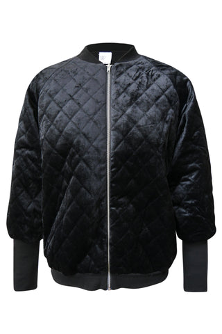 Bungy Black Velvet Bomber Jacket WW Jacket Leo + Be   