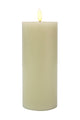 LED Battery Ivory Pillar Candle Large