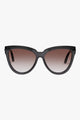 Liar Liar Oversized Cat Eye Charcoal Brown Lens Sunglasses