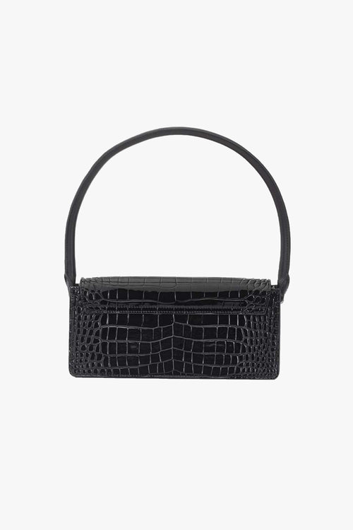 Limo Black Croc Rectangle Top Handle 90's Bag ACC Bags - All, incl Phone Bags Stolen Girlfriends Club   