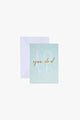 Love You Dad Mint Greeting Card