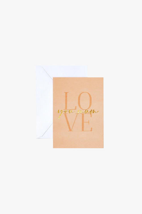 Love You Mum Greeting Card HW Greeting Cards Papier HQ   