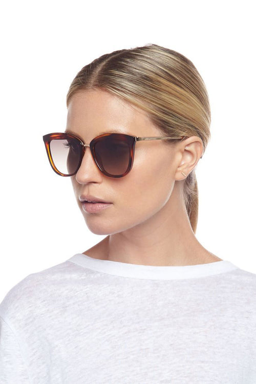 Caliente Tort Gold Arms Brown Polarised Lens Sunglasses ACC Glasses - Sunglasses Le Specs   