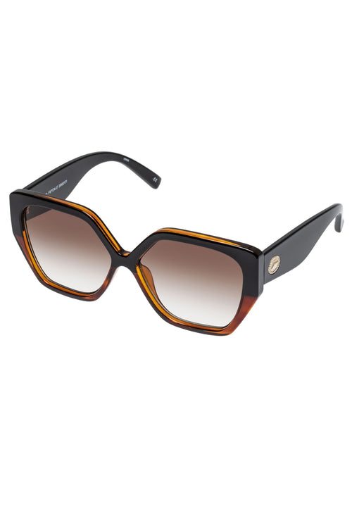 So Fetch Oversized Square Black Tort Brown Gradient Lens Sunglasses ACC Glasses - Sunglasses Le Specs   