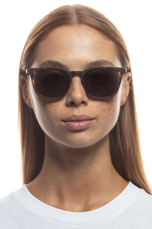 Huzzah Matte Tort Mono Polarized Sunglasses ACC Glasses - Sunglasses Le Specs   