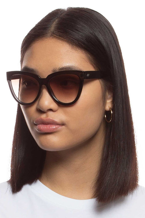 Liar Liar Oversized Cat Eye Charcoal Brown Lens Sunglasses ACC Glasses - Sunglasses Le Specs   