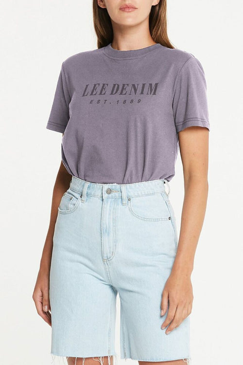 Classic Orchid Lavender Logo Tee WW Top Lee   
