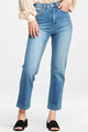 High Straight Relaxed Mom Mid blue Fervour Denim Jeans