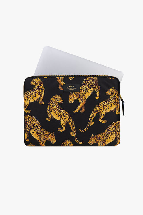 Laptop Sleeve Black Leopard 13 Inch ACC Bags - Wallets+Straps Cosmetic Laptop Ph cases Wouf   