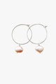 Large Pearl Sterling Silver Hoop Earrings