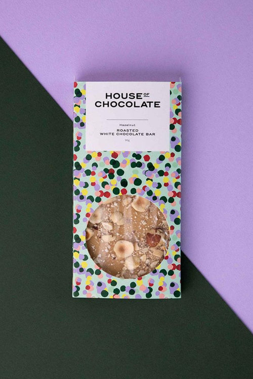 Limited Edition Roasted White Chocolate Hazelnut Bar HW Food & Drink House of Chocolate   