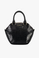 Liv Black Croc Leather Hand Bag
