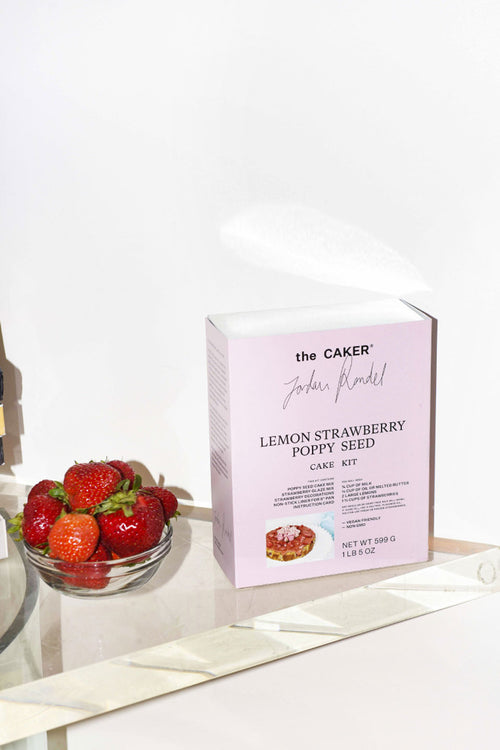 Lemon, Strawberry & Poppy Seed Cake Mix HW Food & Drink The Caker   
