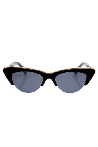 Loren Retro Cateye Black Sunglasses ACC Glasses - Sunglasses Reality Eyewear   