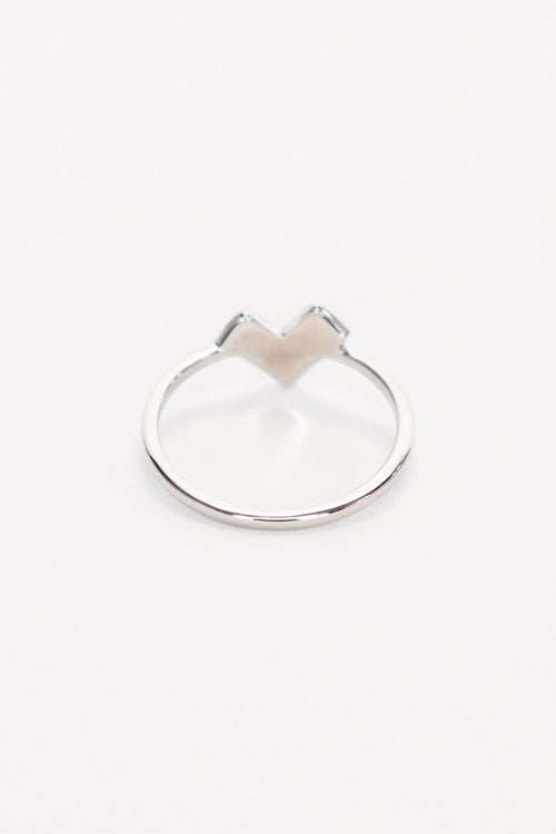 Love Heart Ring Sterling Silver ACC Jewellery Federation   