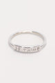 Love You Je T'aime Script Ring EOL Sterling Silver