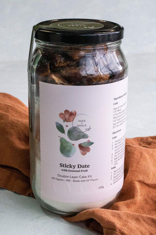 Sticky Date with Seasonal Fruit Baking Kit HW Food & Drink Sage + Grace   
