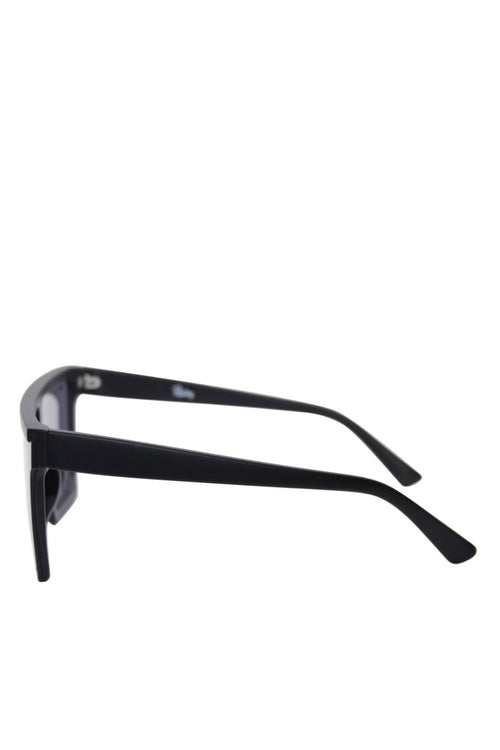 Malibu Oversized Flat Top Square Black Sunglasses ACC Glasses - Sunglasses Reality Eyewear   