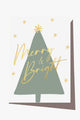 Merry & Bright Tree Greeting Card