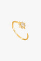 Midnight Star Adjustable Gold Ring EOL