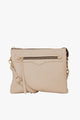 Matilda Parchment Crossbody Bag with Front Zip
