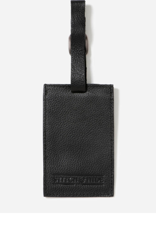 Miles Black Luggage Tag ACC Other - Belt, Keycharm, Scrunchie, Umbrella Stitch+Hide   