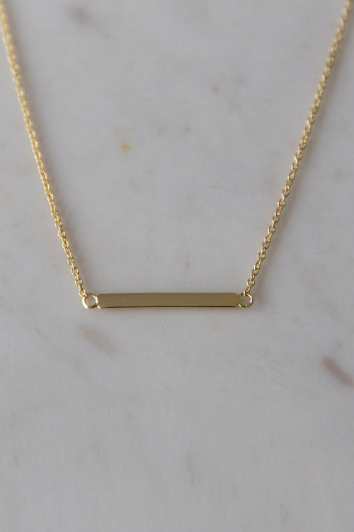 Bar Gold Chain Necklace ACC Jewellery Sophie Gold  