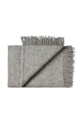 Nevis Throw 100% New Zealand Lambs Wool Ash HW Throws Weave   