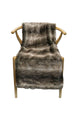 Black Stripe Faux Fur Throw 160x130cm