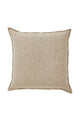 Como Panelled 100% Washed Euro Linen Cushion 60X60Cm Duck Feather Inner Linen