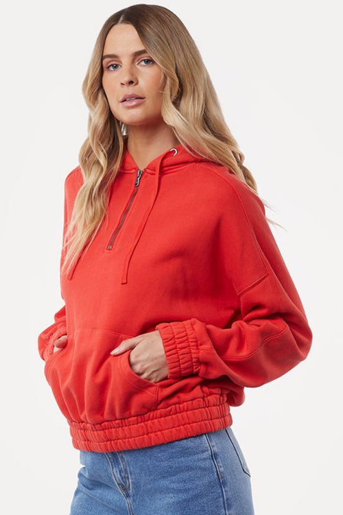 Classic Half Zip Red Hoody WW Sweatshirt All About Eve   