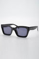 Onassis Square Black with Smoke Lens Sunglasses