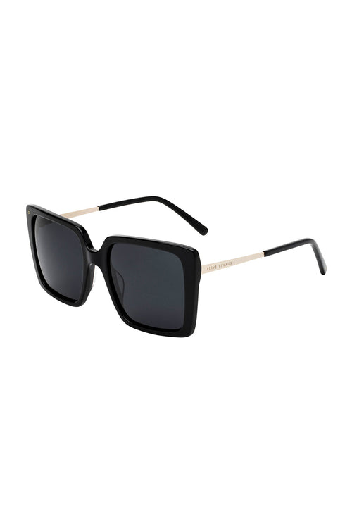 Ocean Drive Oversized Square Black With Black Lens Sunglasses ACC Glasses - Sunglasses Prive Revaux   