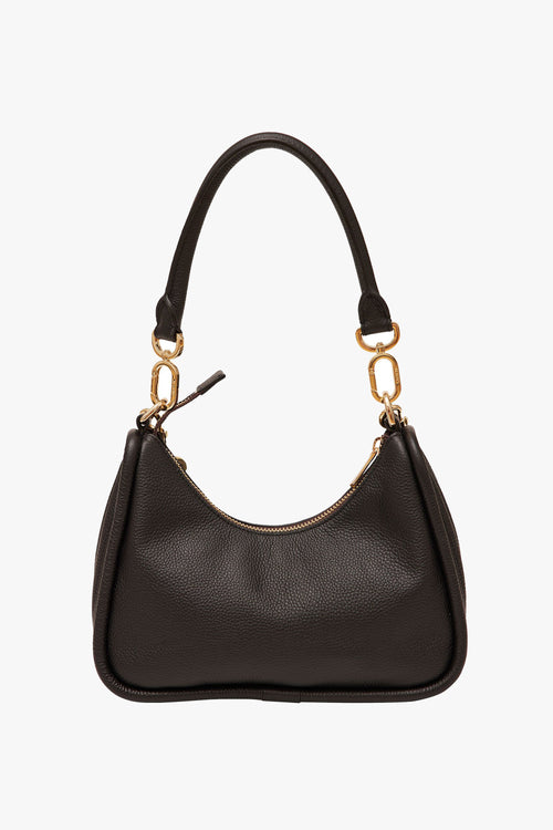 Odette Black Handbag with Gold Chain Detail ACC Bags - All, incl Phone Bags Saben   